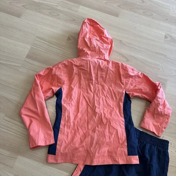 Rare VTG NIKE Spell Out Color Block Jacket Pants Track Suit Outfit 2000s Size 6